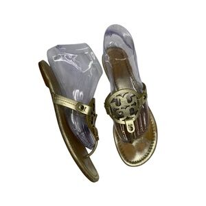 Tory Burch miller  Shimmering Gold Sandals size 8
